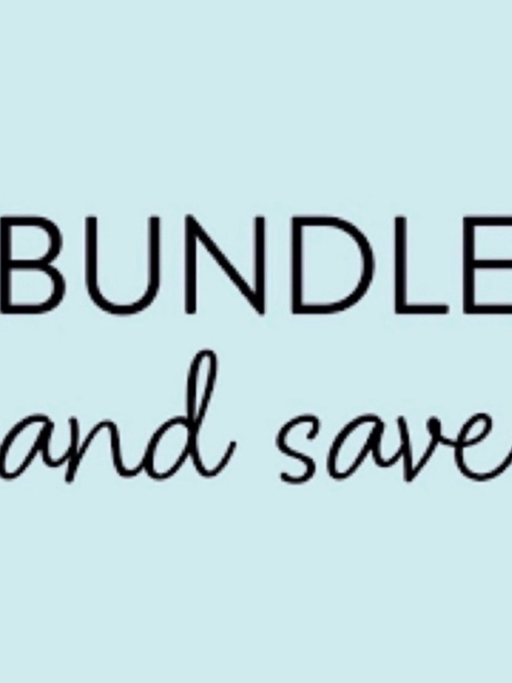 Bundle and save